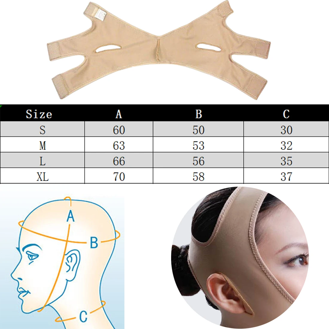 

Ultra-thin V Face Chin Cheek Lift Slimming Belt Face Mask Strap Anti-Winkle Slim Patches Face Shaper Slimming Tool