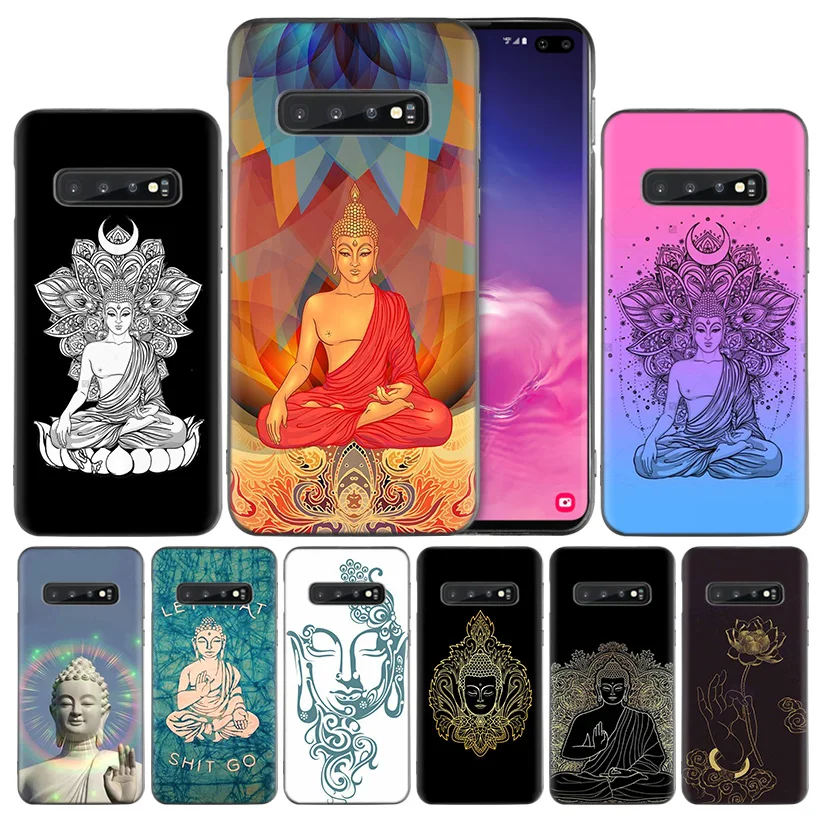 

India Buddha Silicone Case Cover for Samsung Galaxy A50 A80 A70 A60 A40 A30 A20 A20e A10 A9 A8 A7 A6 Plus 2018 Note 8 9