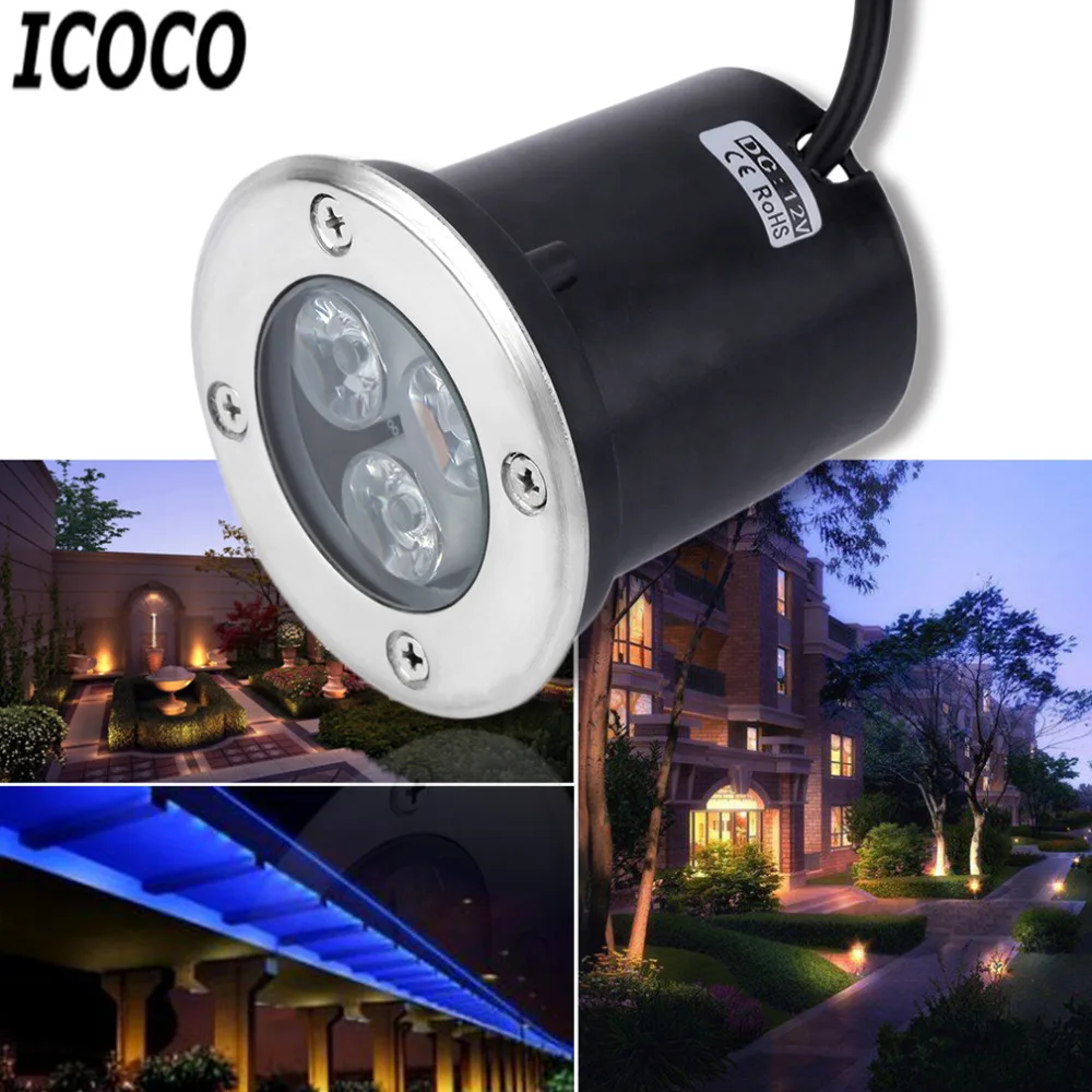 2017 High Quality Outdoor 3W LED Waterproof Underground Light IP67