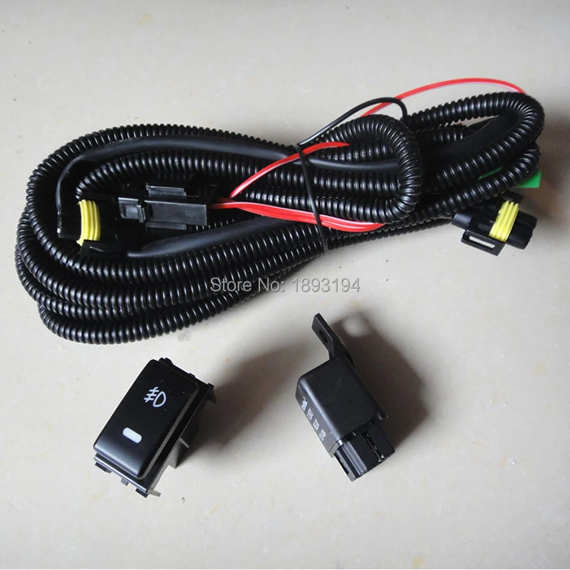 

H11 Fog Light Lamp Wiring Harness Sockets Wire Switch Kits For Ford Infiniti Honda Lincoln Nissan For Acura Jaguar xk 2009-2010