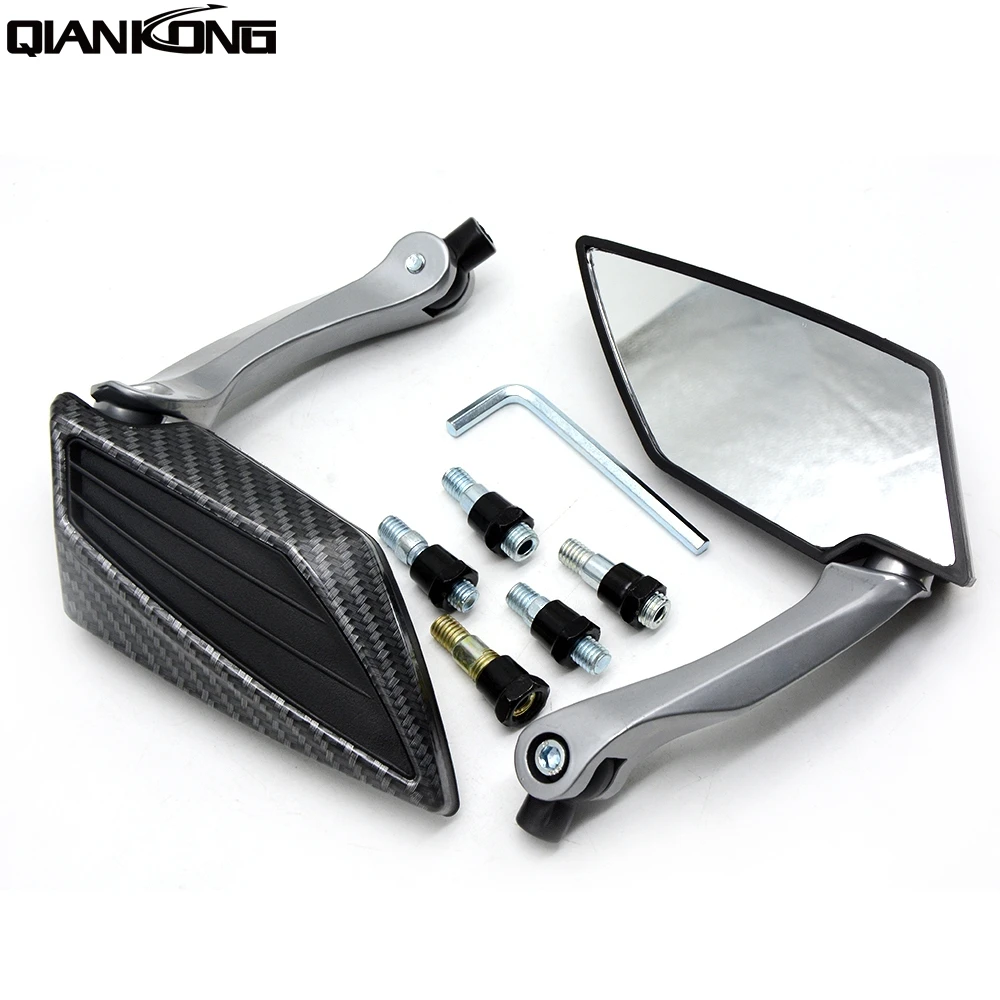 

Motorcycle Mirror Rear View Mirror Side Mirrors 8mm 10mm For KAAWSAKI NINJA 650R/ER6F/ER6N 2006 2007 2008 NINJA250/300R Z250