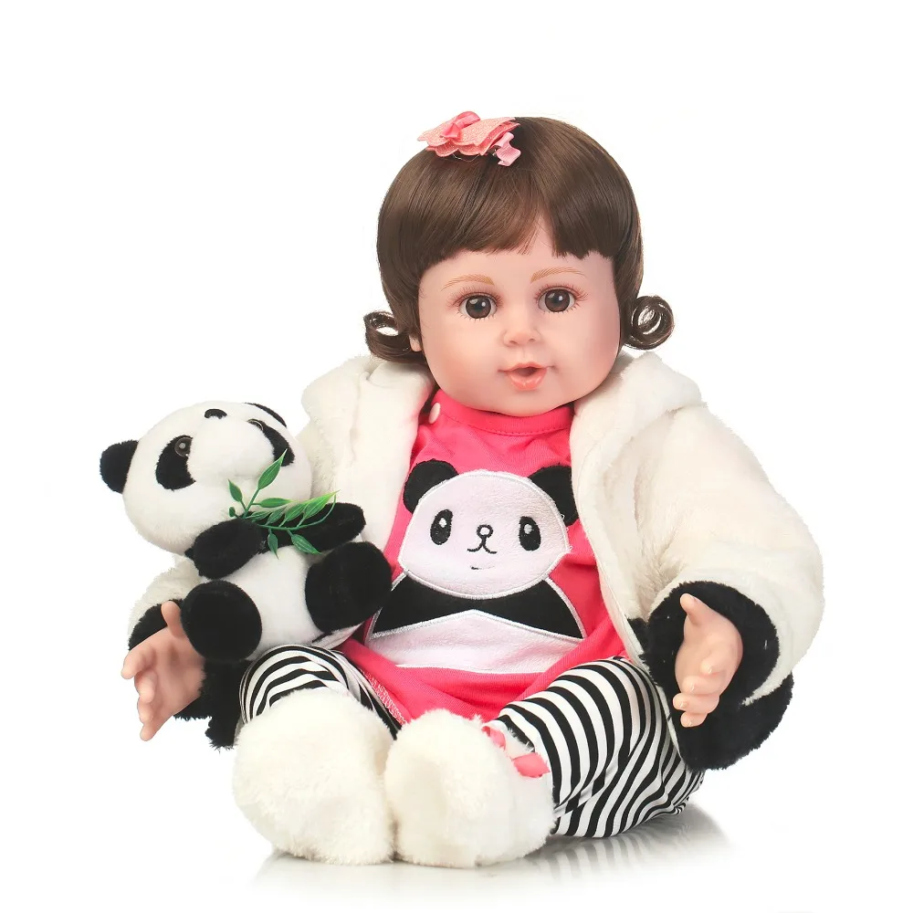 

dollmai New Realistic Bebe Reborn Doll Reborn Babies Silicone Lifelike Baby Dolls Kids Growth Partners Birth Reborn Juguetes