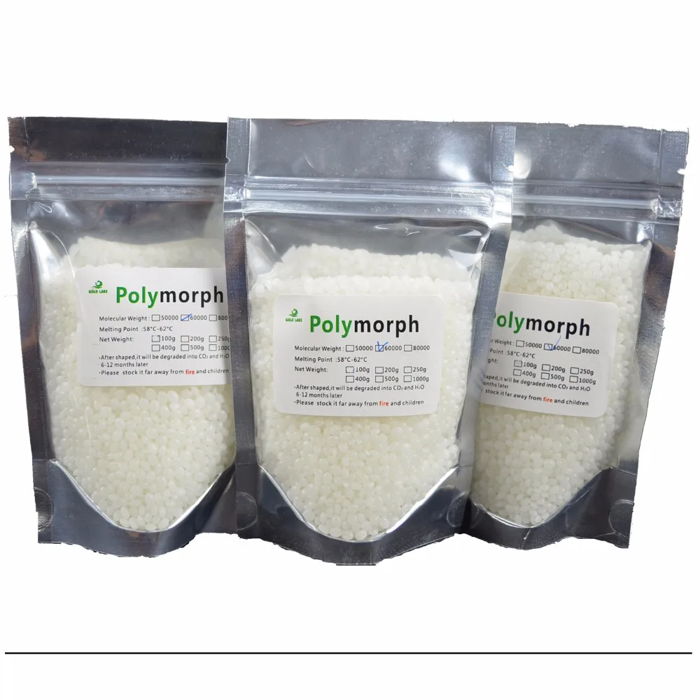 

100g PCL and 5 Color Kits Shape Shifter Thing PCL Polymorph Moldable Plastic Plastimake for Prototype Usage