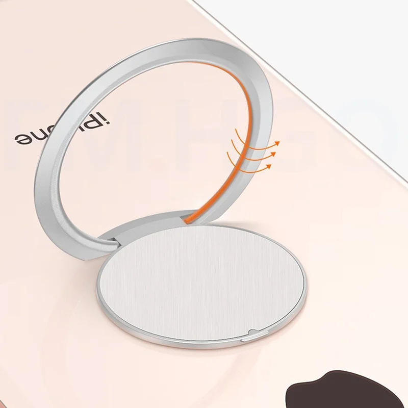 Phone Bracket Ultra-thin 360-disgree Rotating Magnetic Metal Mobile Phone Ring Buckle Bracket for IPhone 8 Plus X XS Samsung S10 Phone Bracket Ultra-thin 360-disgree Rotating Magnetic Metal Mobile Phone Ring Buckle Bracket for IPhone 8 Plus X XS Samsung S10