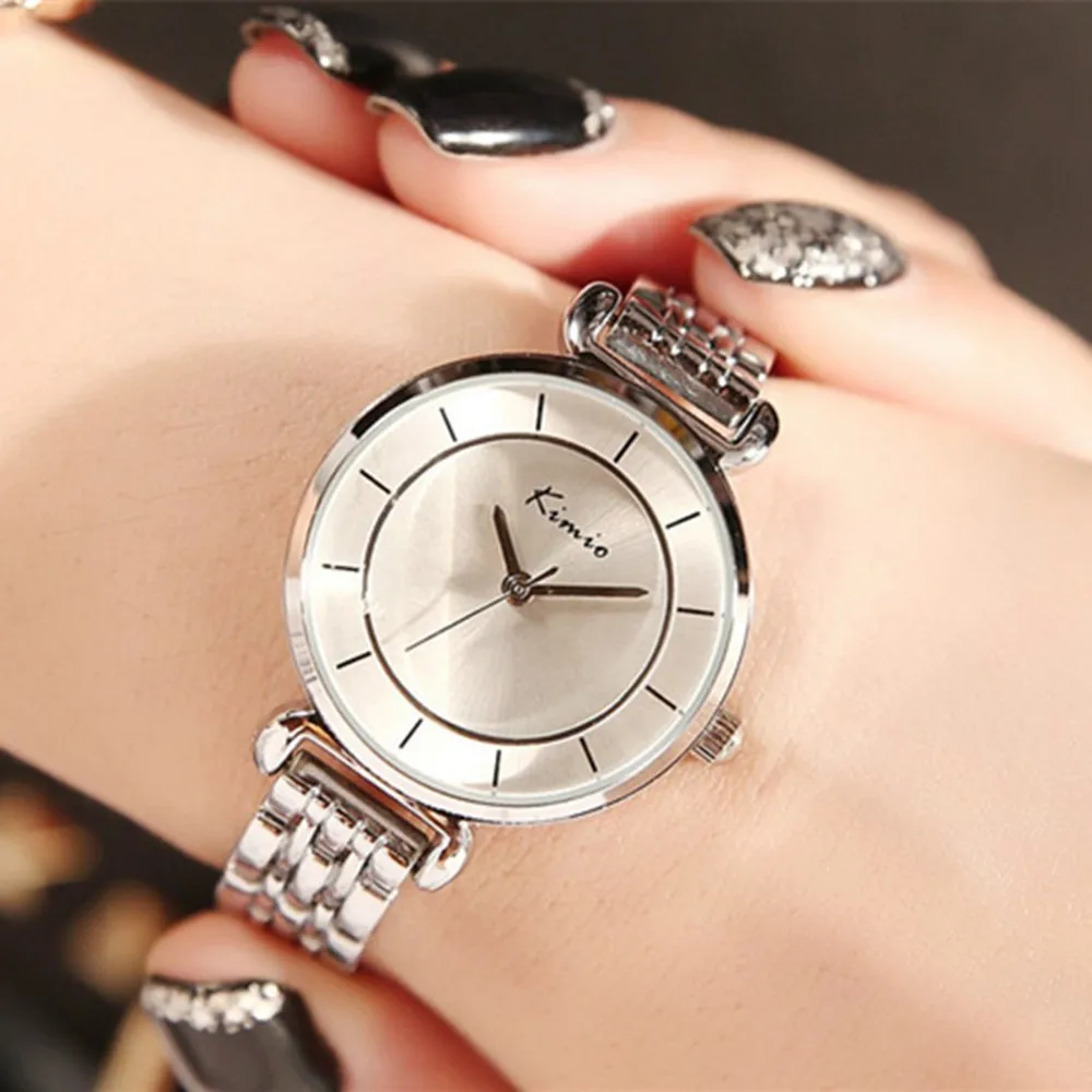 Prix pour Kimio marque de mode de luxe femmes quartz montres complet en acier inoxydable rose or résistant à l'eau montres pour femmes reloj 2016 Prix pour Kimio marque de mode de luxe femmes quartz montres complet en acier inoxydable rose or résistant à l'eau montres pour femmes reloj 2016