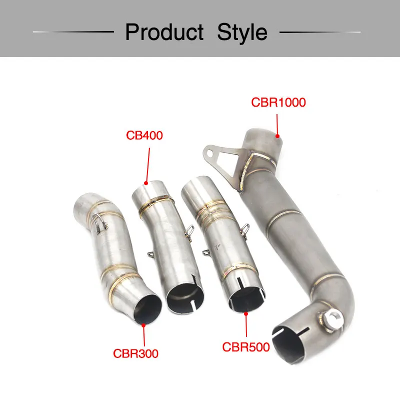 Sclmotos-модифицированный глушитель выхлопной трубы из нержавеющей стали для HONDA CBR300 CB400 CBR500 CBR1000 Racing