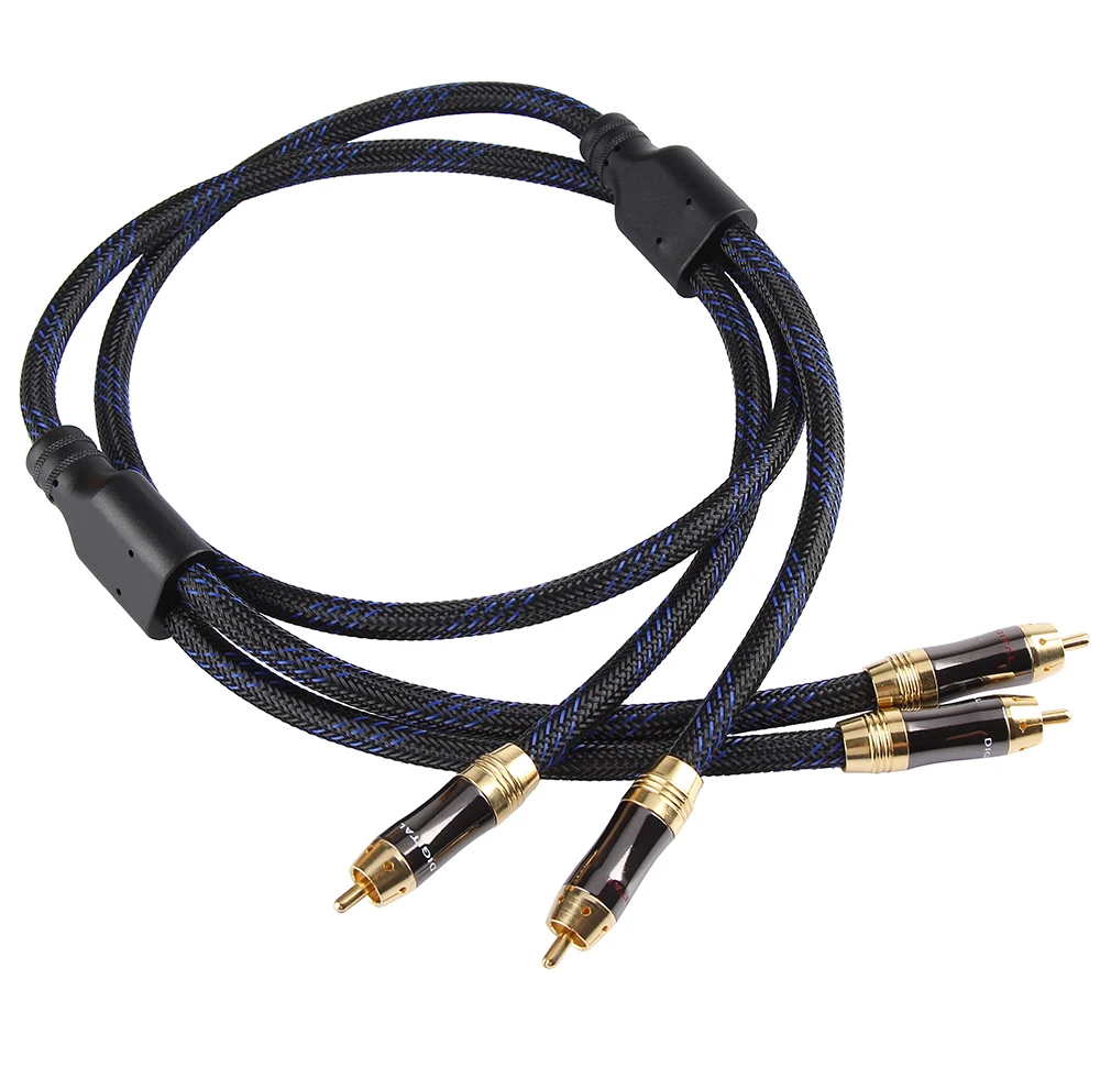 Hi Fi 1 м 5 2 3 hi fi Phono RCA Twin кабель стерео аудио папа мужской кабель|Кабели VGA| |
