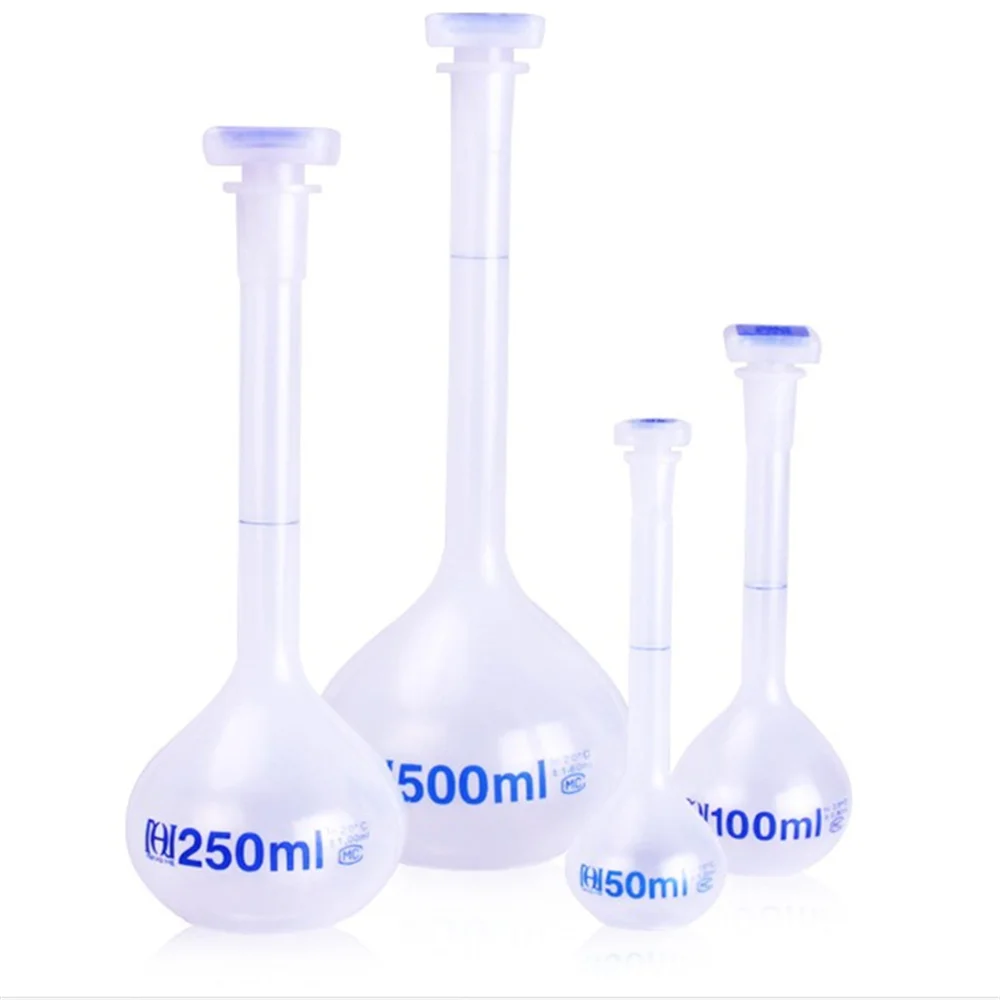 1pcs 25 1000ml Plastic PP Liquid Measuring Volumetric Flask with