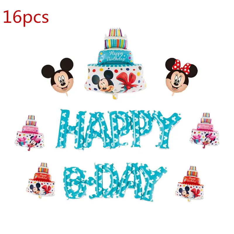 Disney Frozen Minnie Mickey Mouse Aluminium Foil Balloons birthday party decorations adult Cartoon Theme ballons decoration