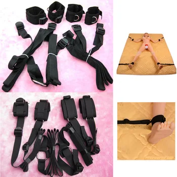 Sex Adult Games Sex Bondage Restraints Toy Fetish Kit Hand Ankle HandCuff Adult Games Erotic Sex Toys Products For Couples O35