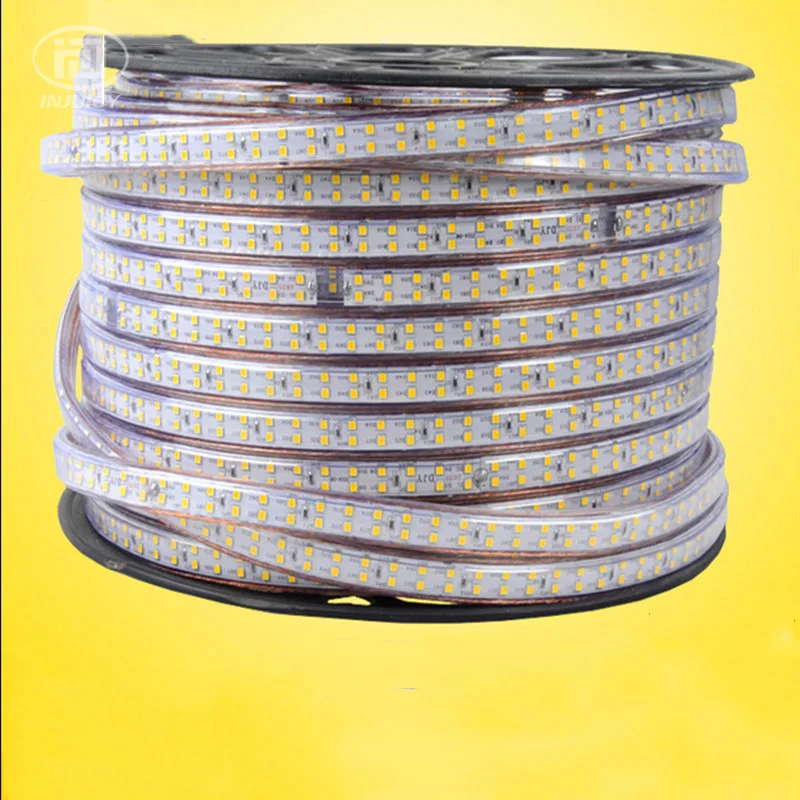 

Cool White / Warm White 110V 120V High Power SMD2835 LED Strip Light Flexible Waterproof Double Row LED Strip 2835 180leds/M