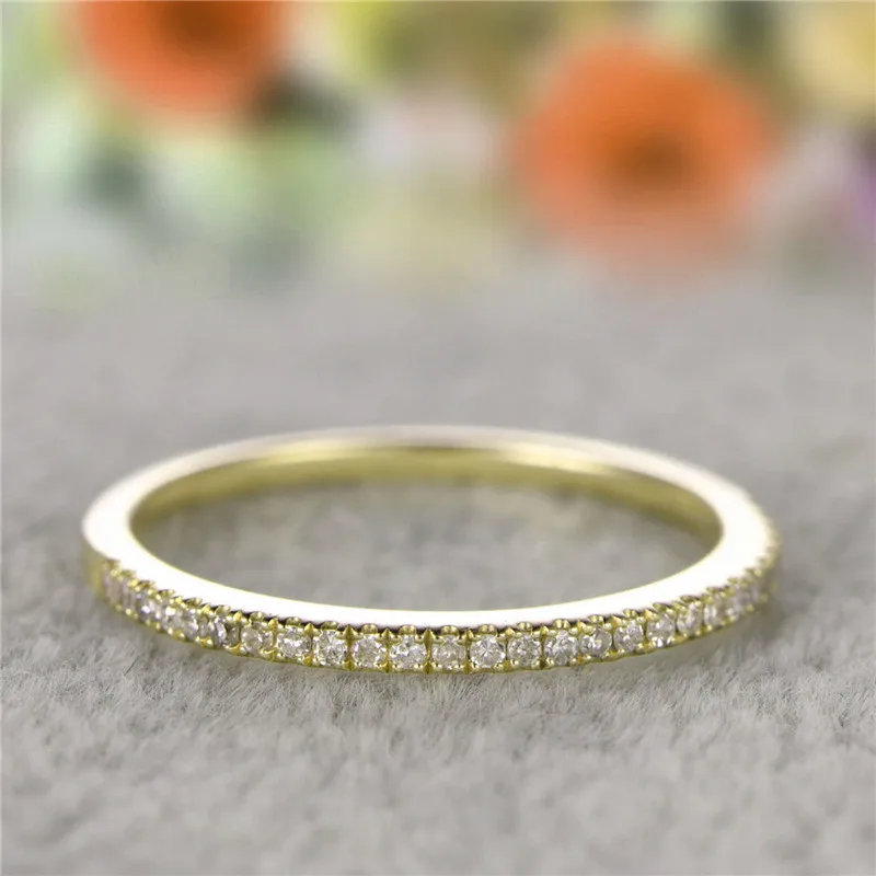 Choucong, 3 цвета, модное кольцо, 925 пробы, серебро, AAAAA, cz камень, обручальное кольцо, кольца для женщин, свадебные украшения - Цвет основного камня: Gold