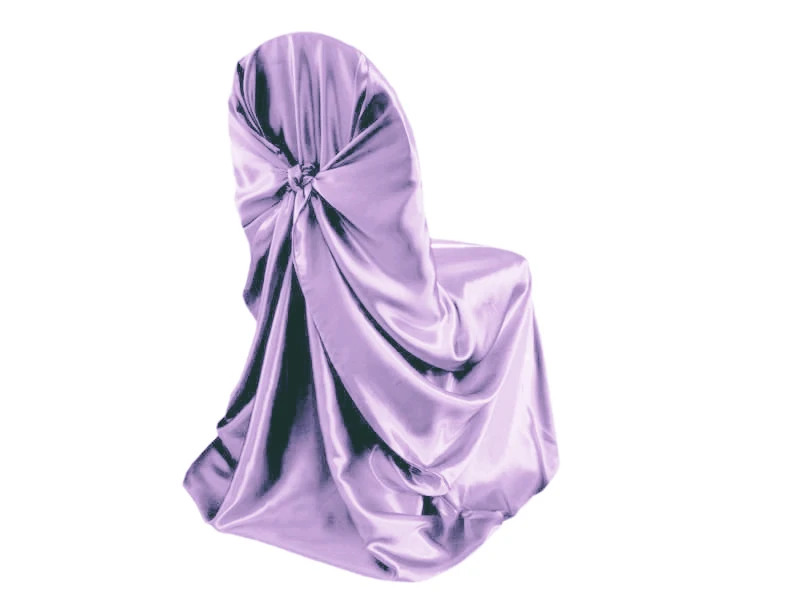 50 шт. сатиновая универсальный чехол для стула для свадьбы самостоятельно бант на стул Обложка для вечерние свадебные сувениры ресторана с высоким качеством - Цвет: lavender