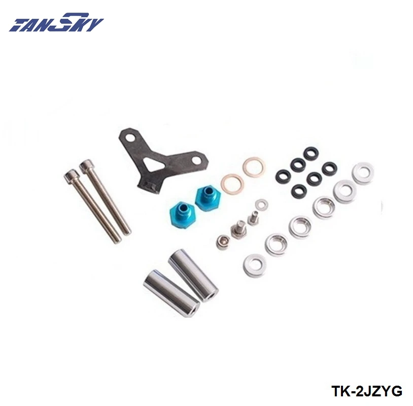 Для Toyota 2JZ Top топливный инжектор топливная направляющая Turbo Kit синяя алюминиевая
