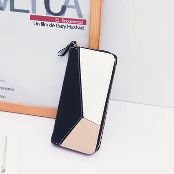 

Hot Selling Women PU Leather Wallet Long Zipper Big Capacity Bag Purse Wallets Handbag -B5