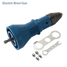 Electric Rivet Nut Gun Riveting Tool Drill Adaptor Transfer Core Insert Nut Cordless Pulling for Nail Gun Auto Multifunction