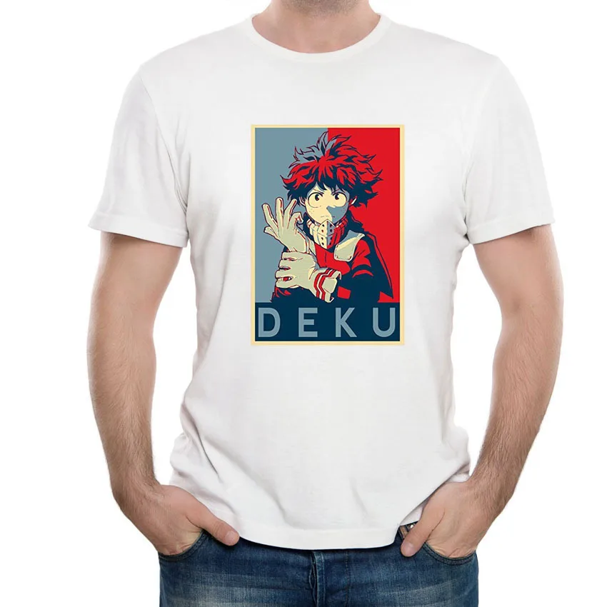 Deku футболка Vogue Harajuku с принтом милый аниме Япония Топ Футболка человек