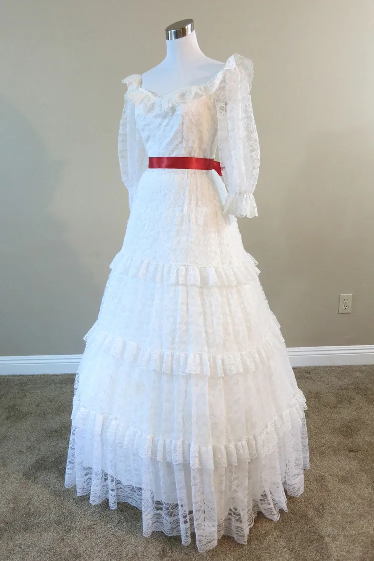 Универсальное белое кружевное платье костюм в стиле «Ренессанс», атласное платье