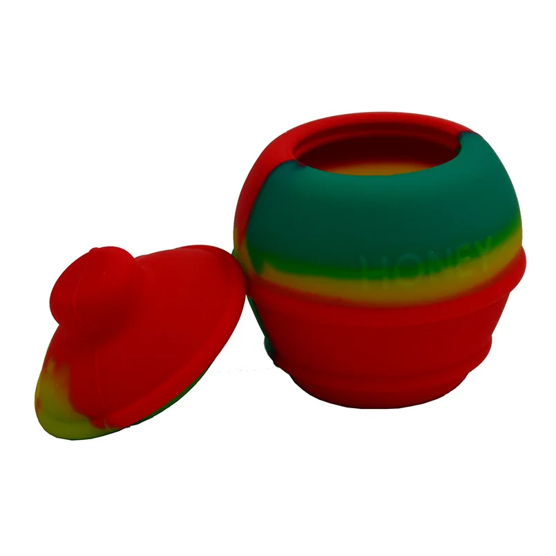 50 шт. банки для сотового масла 35 мл|wax jar|concentrate containersilicone wax jar |