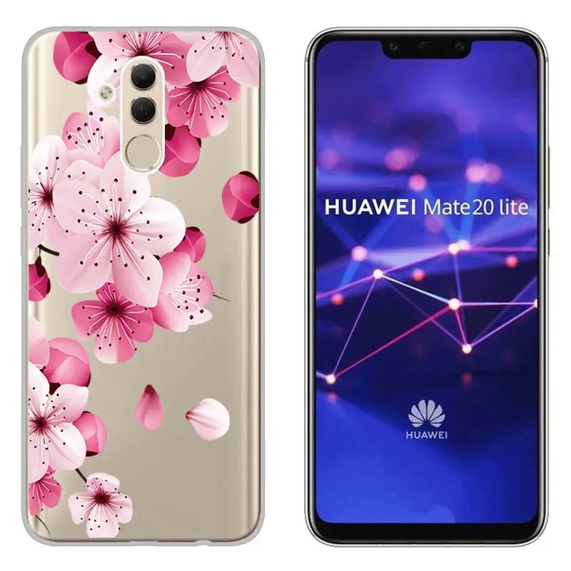 Arvin Painted Flower Fundas FOR Huawei mate20 lite mate 10 Lite Soft Silicone Back Phone Cover FOR Huawei Mate 10 Pro TPU Case  (19)