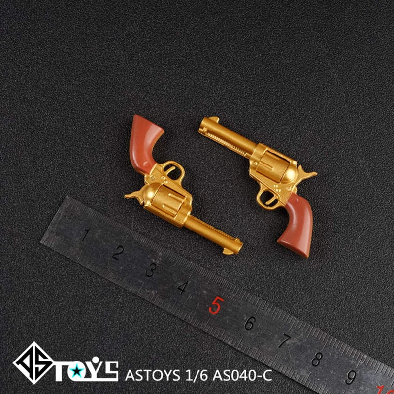 1/6 Revolver Pistol Gun Weapon Model Gun Toy For 12 inches Action Figure doll toy gift ASTOYS AS040