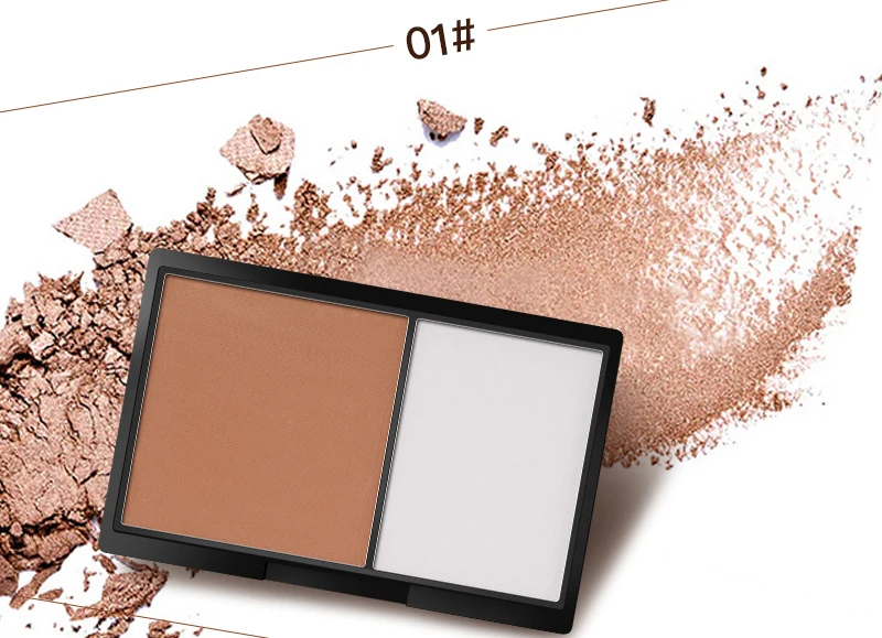 Бронзатор и хайлайтер пудра осветляет контурный макияж Professional Brightener Palette натуральный консилер Long-Lasting Cosmeti