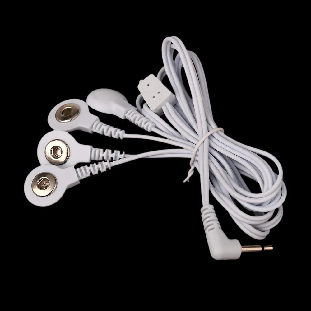 

DC 2.5MM 4 in 1 Head electrode wires /cable for digital therapy machine ,tens machine ,slimming massager