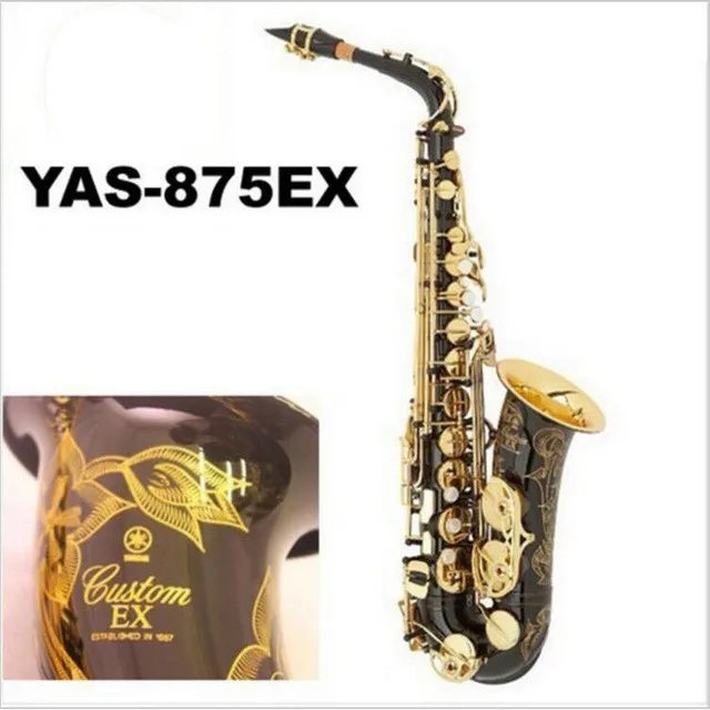 Cheap 2016 New High Quality Saxophone Alto Sax YAS 875 EX Musical Instruments Professional Sax Alto Saxophone