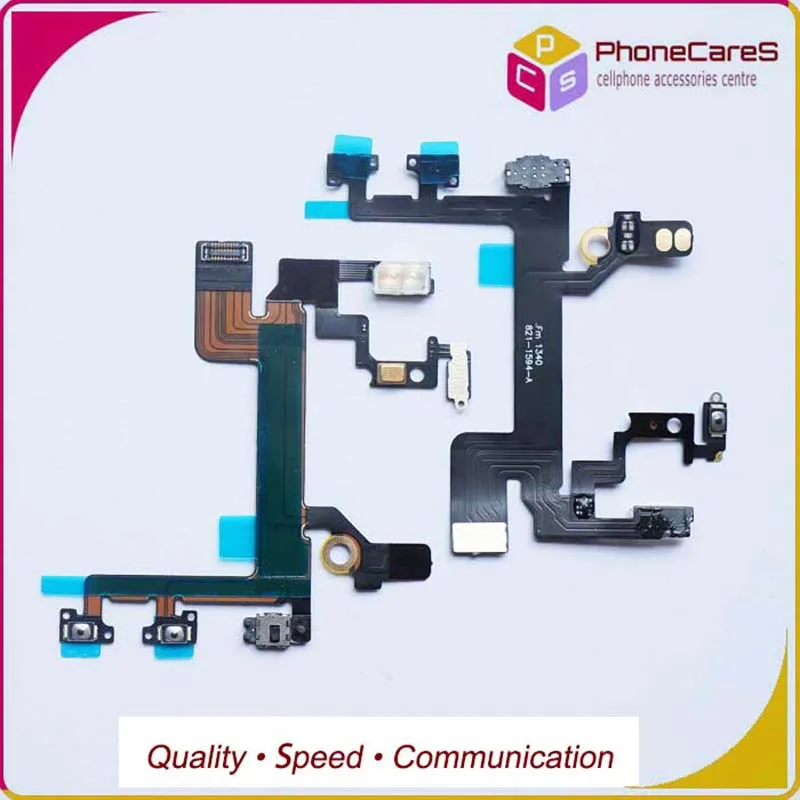 DHL Free shipping High Quality For iPhone 5s Volume on off Button+Power Button Flex Cable Replacement Parts.100pcs/lot wholesale | Мобильные