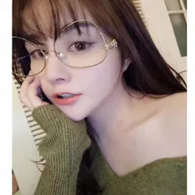 Oversize Для женщин выдалбливают Очки Рамки модные дамы щит прозрачные линзы Очки оптическая компьютерная очки Óculos