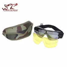 Военные X800 тактические камуфляжные защитные очки набор для катания на лыжах, велосипедные очки, мужские и женские зимние солнцезащитные очки