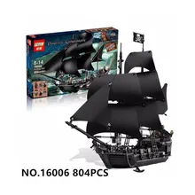 804pcs 4184 The Black Pearl Pirates of the Caribbean Building Blocks Compatible with LEPIN 16006 Enlighten