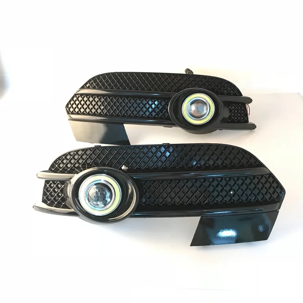 RQXR противотуманная фара вождение свет в сборе для Audi Q3 cob angel eye светодиодные дневные ходовые огни сигнал поворота