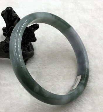 

437 Certified Grade A 100% Natural Green Jadeite Jade Gems Bracelet Bangle (A0502)