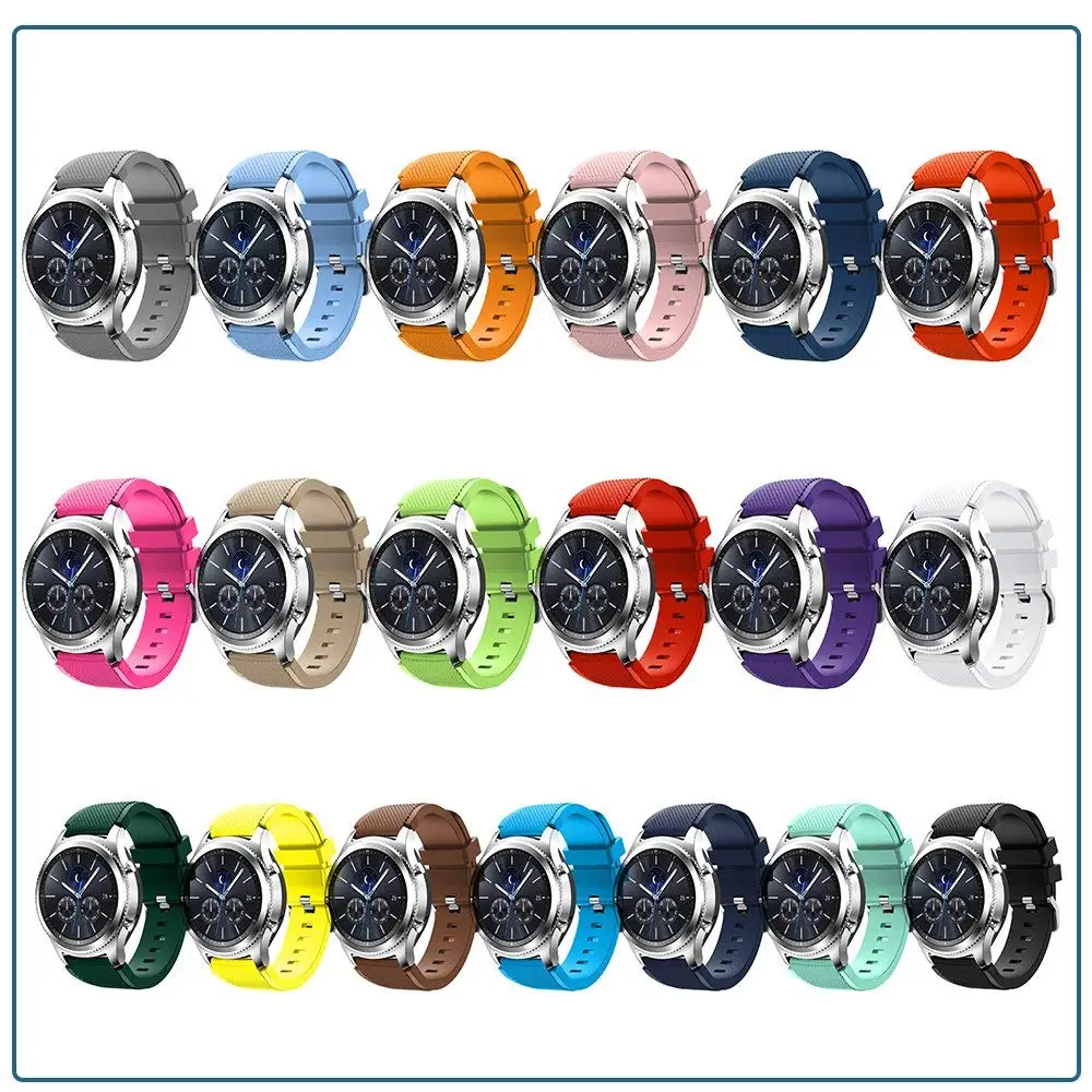 Ремешок для Gear S3 Frontier huawei watch gt спортивный браслет Samsung Galaxy 46 мм 22 мм|Ремешки часов|