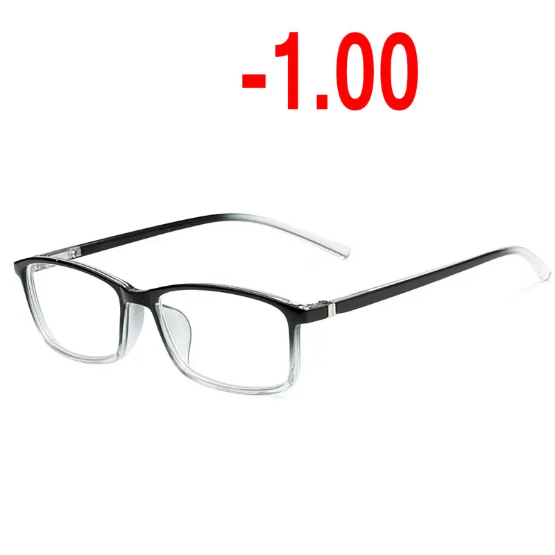 Новые солнцезащитные фотохромные ретро очки для близорукости для мужчин и женщин близорукие очки Рецептурные очки-1,00 до-4,00 NX - Цвет оправы: black clear-1.00