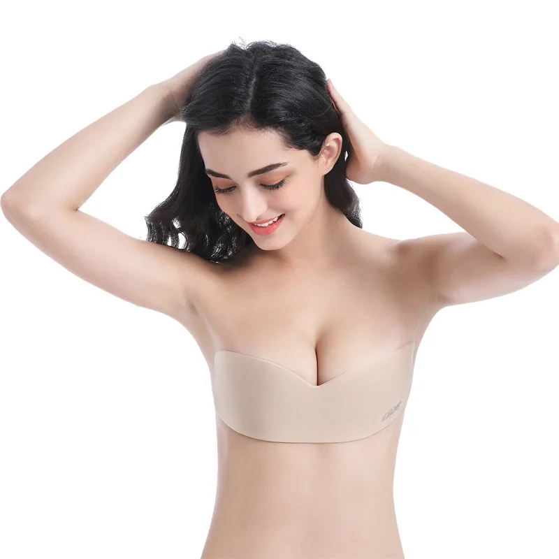 

Sexy Invisible Bra Strapless Women Seamless Breathable Silicone Bra Backless Bralete Super Push Up Sticky Bras Without Straps