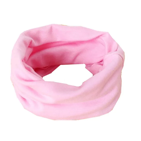 Качественный хлопковый Детский набор из шапки и шарфа, детский шейный платок, детский шарф, воротник, шапка, комплект, реквизит для фотосессии - Цвет: scarf pink