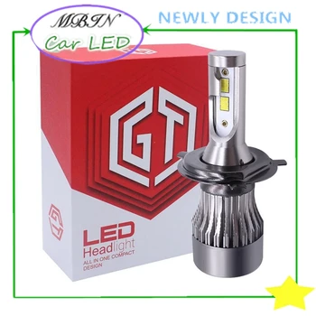 

High quality K3S H1 H3 H7 H8 H11 9005 9006 880 881 H4 9004 9007 H13 40W 6000k 6000LM 12v all in one vehicle car led headlight