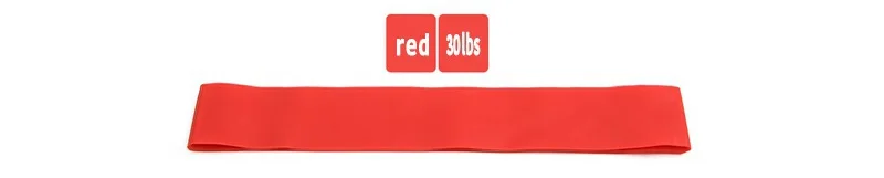 5 Colors Yoga Resistance Rubber Bands Indoor Outdoor Fitness Equipment 0.35mm-1.1mm Pilates Sport Training Workout Elastic Bands - Цвет: Красный