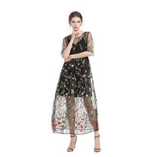 WHZHM 4XL Vestido Tamanho Grande 5XL Vestido Oco Out Floral Verão a linha de Malha Bordado Mulheres Vestido Vestido Vadim Duas Peças Vestido de Renda