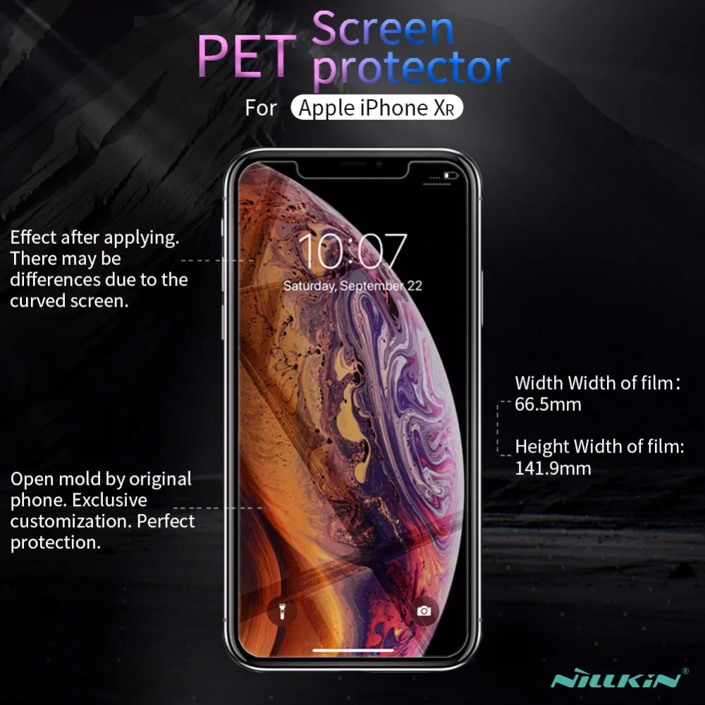 2 шт/партия протектор экрана для iphone XR 6 1 дюймов NILLKIN Глянцевая супер прозрачная