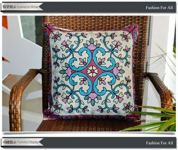 

Mrs. Xu textile cotton embroidered pillow new special 45 * 45CM sofa cushion