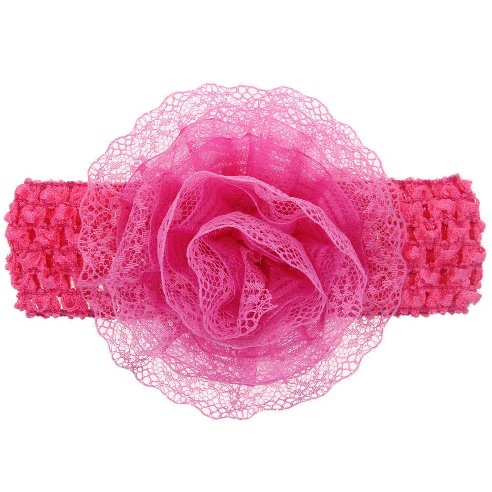 

Fashion Cute Baby Kids Girls Lace Flower Hairband Elastic Headband Opaska Niemowlak Baby Turbant Kids Girl Hair Bands