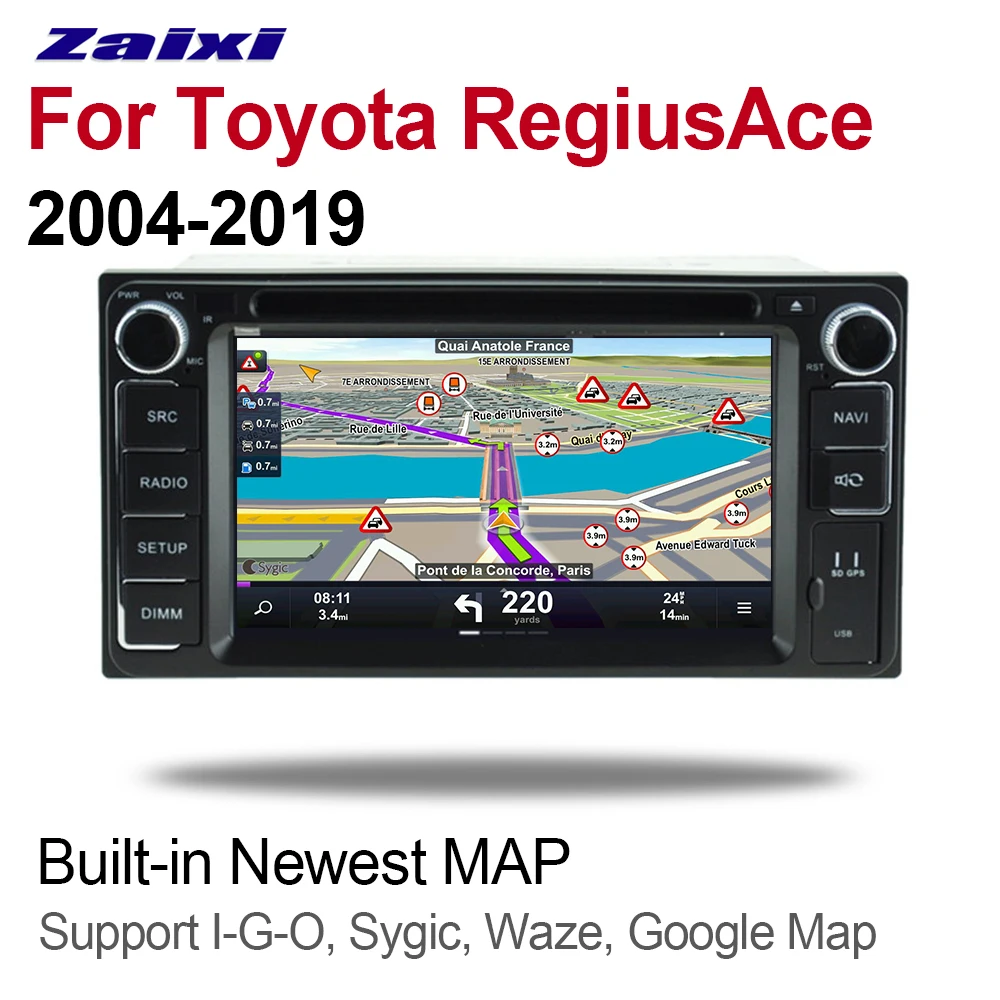 Discount ZaiXi For Toyota RegiusAce 2004~2019 2 DIN Car Android 9 GPS Naviation Multimedia system Bluetooth Radio Amplifier HD Screen 1 Discount ZaiXi For Toyota RegiusAce 2004~2019 2 DIN Car Android 9 GPS Naviation Multimedia system Bluetooth Radio Amplifier HD Screen 1