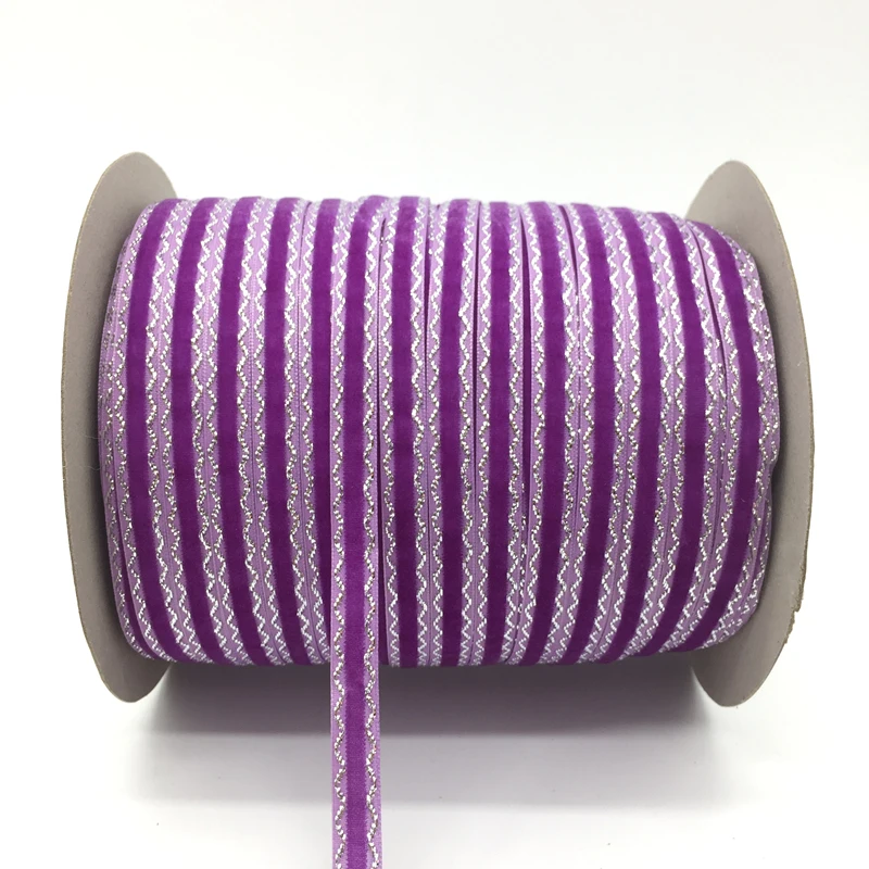 5 ярдов 3/"(10 мм) бархатная лента для украшения свадебной вечеринки лента ручной работы подарочная упаковка бантик для волос DIY Рождественская лента# RD10 - Цвет: Purple