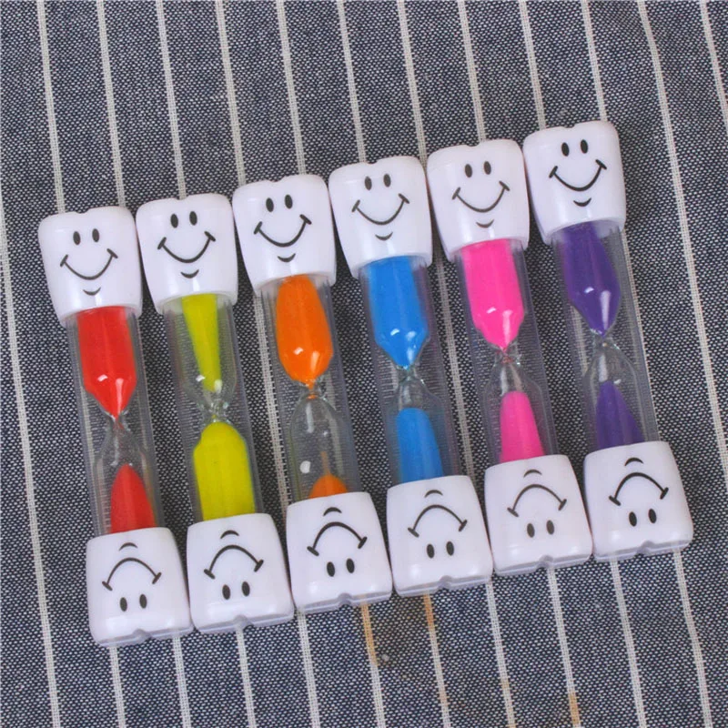 

2019 Sand Clock 3 Minutes Smiling Face The Hourglass Decorative Household Items Kids Toothbrush Timer Sand Clock Gifts