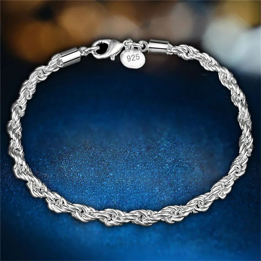 Qianraq Элегантный Блестящий витой браслет очаровательные стильные браслеты женские вечерние ювелирные изделия подарок