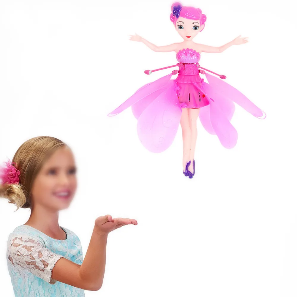 

Funny Flying Fairy Dolls Toy Infrared Induction Control Flying Angel Dolls For Girls Remote Control Flying Electronic Toys Kids