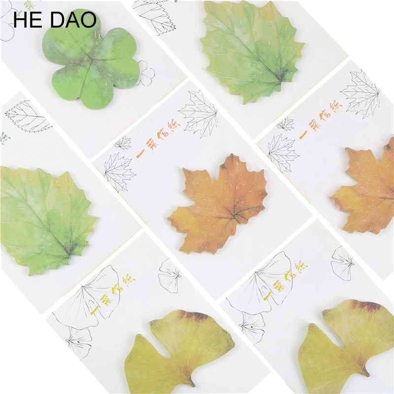 

Refreshing Style Cute Kawaii Paper Sticky Memo Pad Creative Maple Leaf Note For Children Gift School Stationery Supplies